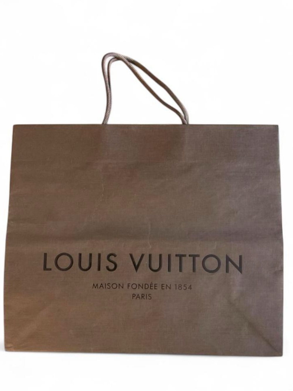 Louis Vuitton Brown Paper Shopping Gift Bag